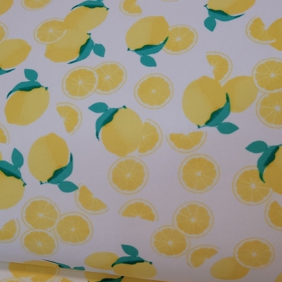 𝅺pappagallo Gwen Fully lined Lemon Print Dress - Picture 7 of 15